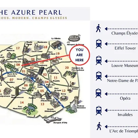 The Azure Pearl - Spacious&modern - By Mon Petit Faré Appartamento Parigi